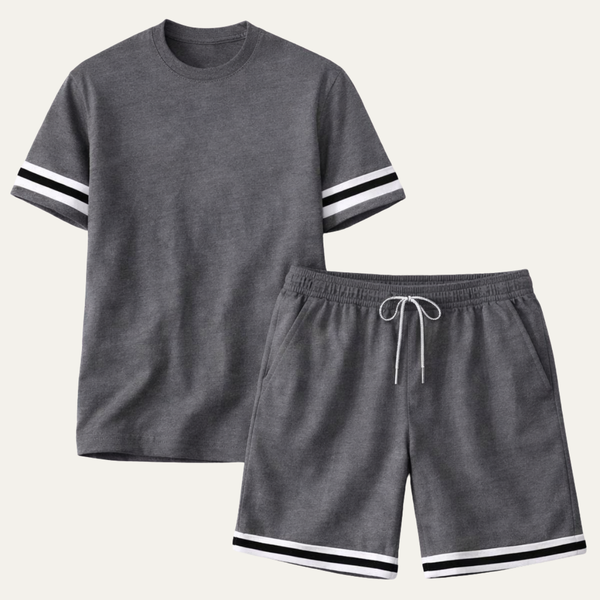 The Modena Men’s Trendy Summer Set – T-Shirt and Shorts