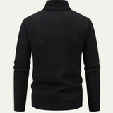 The Montefalco Men’s Casual Knitted Stand Collar Zip Cardigan