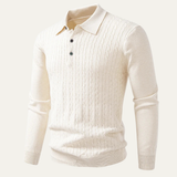 The Soverato Men’s Soft Cotton Casual Knit Polo Sweater