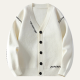 The Brexton Men’s Knitted Cardigan – Casual V Neck Button Down