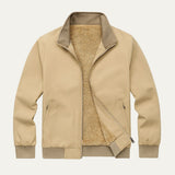 The Aspen Men’s Fleece Lined Windbreaker – Lightweight Multi Pocket Bomber Jacket
