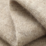 The Maplecrest Men's Merino  Mock Neck Cashmere Zip Up Cardigan