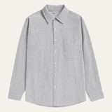 The Tenerife Men's Striped Shirt with Classic Collar and Pocket