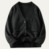 The Savona Men’s Button Up Casual Loose Fit V Neck Knit Cardigan