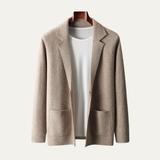 The Salerno Men’s Casual Knit Open Front Blazer Cardigan