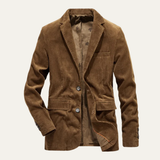The Foxwell Men’s Vintage Business Corduroy Blazer