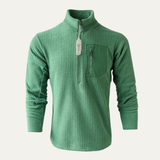 The Bellano Men’s Half Zip Fleece Sweater with Chest Pocket