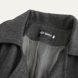 The Prescott Men’s Double Breasted Long Trench Coat – Winter Wool Blend Overcoat