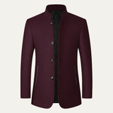 The Brescia Men’s Casual Stand Collar Woolen Winter Coat