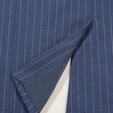 The Belleford Men’s Classic Pinstripe Suit – Elegant Double Breasted 2 Piece