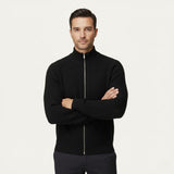 The Richmond Men’s Elegant Merino Wool Zip Up Cardigan