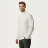 The Lavagna Men’s Thick Wool Knit Turtleneck Sweater