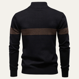 The Selva Men's Sweater Half Zip Knit Wool Blend Sweater