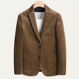 The Lancaster Men’s Thick Flannel  Corduroy Business Blazer Jacket