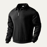 The Elgin Men's Casual Quarter Zip Polo Sweater