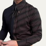 The Harrington Men’s Vintage Shirt – Turn Down Collar Button Up Dress Shirt