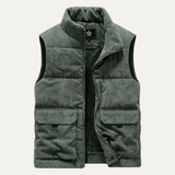 The Sintra Winter Wool Cotton Padded Sleeveless Vest