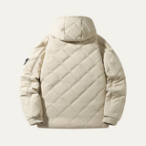 The Greenock Men’s Warm Winter Quilted Puffer Jacket with Fleece Lining