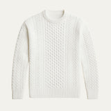 The Donegal Cable Knit Crew Neck Sweater for Men