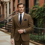 The Berwick Men’s Brown Smart Casual Tweed Blazer Coat