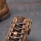 The Brescia Men’s Casual Vintage Leather Ankle Boots