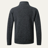 The Benevento Men's Slim Fit Stand Collar Warm Cardigan