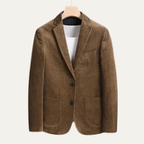 The Livorno Men’s Vintage Casual Slim Fit Corduroy Blazer Jacket