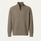 The Edinburgh Men’s Quarter Zip Ribbed Knit Casual Sweater