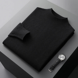 The Taranto Men’s Plain Mock Neck Knit Sweater