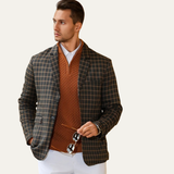 The Lignano Men’s Textured Quarter Zip Knit Sweater