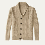 The Lanchester 100% Cashmere Cardigan for Men