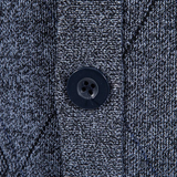 The Brightwood Men’s Winter Fleece Knit Plaid V Neck Cardigan