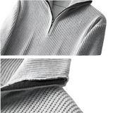 The Merino Knitted Quarter Zip Sweater