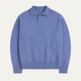 The Four Seasons Men’s Cashmere Buttoned Polo Knit Sweater