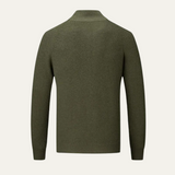 The Richmond Men’s Elegant Merino Wool Zip Up Cardigan