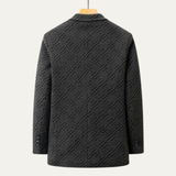 The Ellsworth Men’s Warm Fleece Lined Textured Winter Blazer
