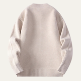 The Montbrook Men’s Stand Collar Casual Rib Knit Zip Cardigan