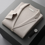 The Salerno Men’s Casual Knit Open Front Blazer Cardigan