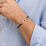 Aurelio Bracelet Navy / Rose Gold