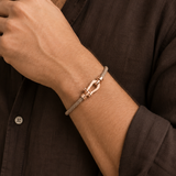 Aurelio Bracelet Light Brown / Rose Gold