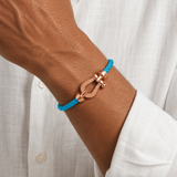 Aurelio Bracelet Light Blue / Rose Gold
