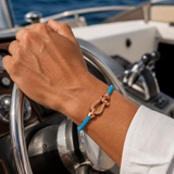 Aurelio Bracelet Light Blue / Rose Gold