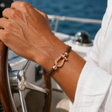 Aurelio Bracelet Dark Brown / Rose Gold