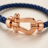 Aurelio Bracelet Navy / Rose Gold