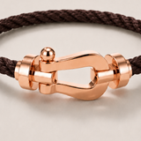 Aurelio Bracelet Dark Brown / Rose Gold
