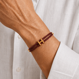 Aurea Bracelet Burgundy/Gold