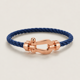 Aurelio Bracelet Navy / Rose Gold