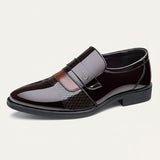 The Sirmione Men’s Patent Leather Loafers – Luxury Slip On Formal Dress Shoe