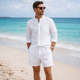 The Algrave Linen Set – Summer Co Ord for Men