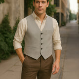 The St. Andrews Men's Elegant Button Up Vintage Vest